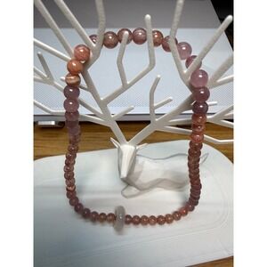 Natural Rose Quartz Double-Strand Bracelet